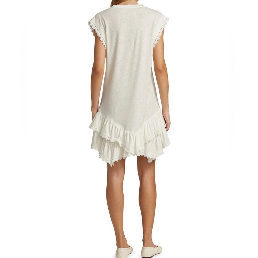 Derek Lam Jay Ruffle Hem‎ T-Shirt Dress - Picture 5 of 11